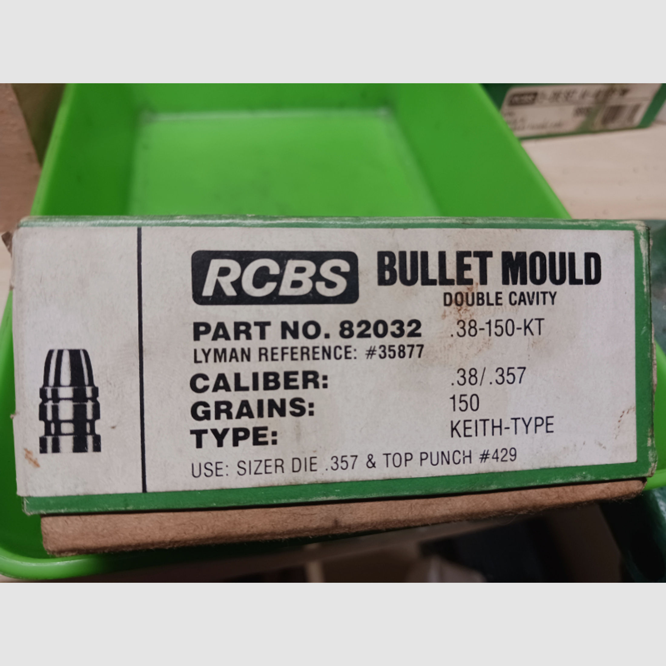 Kokille von RCBS für .357, 150 Grain