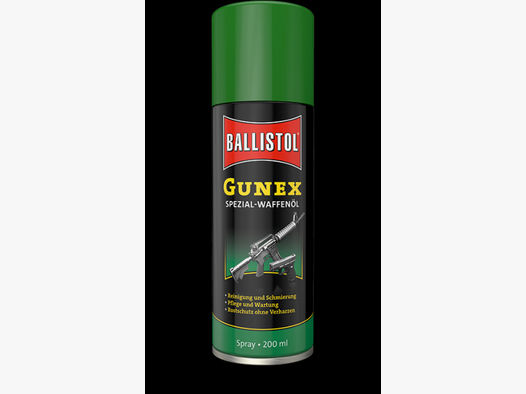 Ballistol GUNEX Waffenöl Spray 200ml #22200 | Waffentuning/pflege von 50 bis 100°C. Silikonfrei