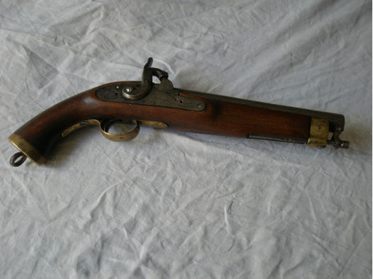 old percussion cavalry pistol British India