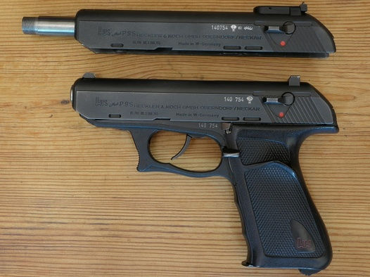 Hk P9S 9mm Luger mit Wechsellauf mit Gewinde nummerngleich