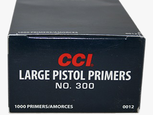 CCI Large Pistol Zünder #300 LP 1000 Stck. NEU!