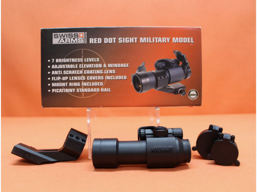 Swiss Arms Red Dot Sight Leuchtpunktvisier: Military Model, Ringmontage f. Weaver-/Picatinnyprofil