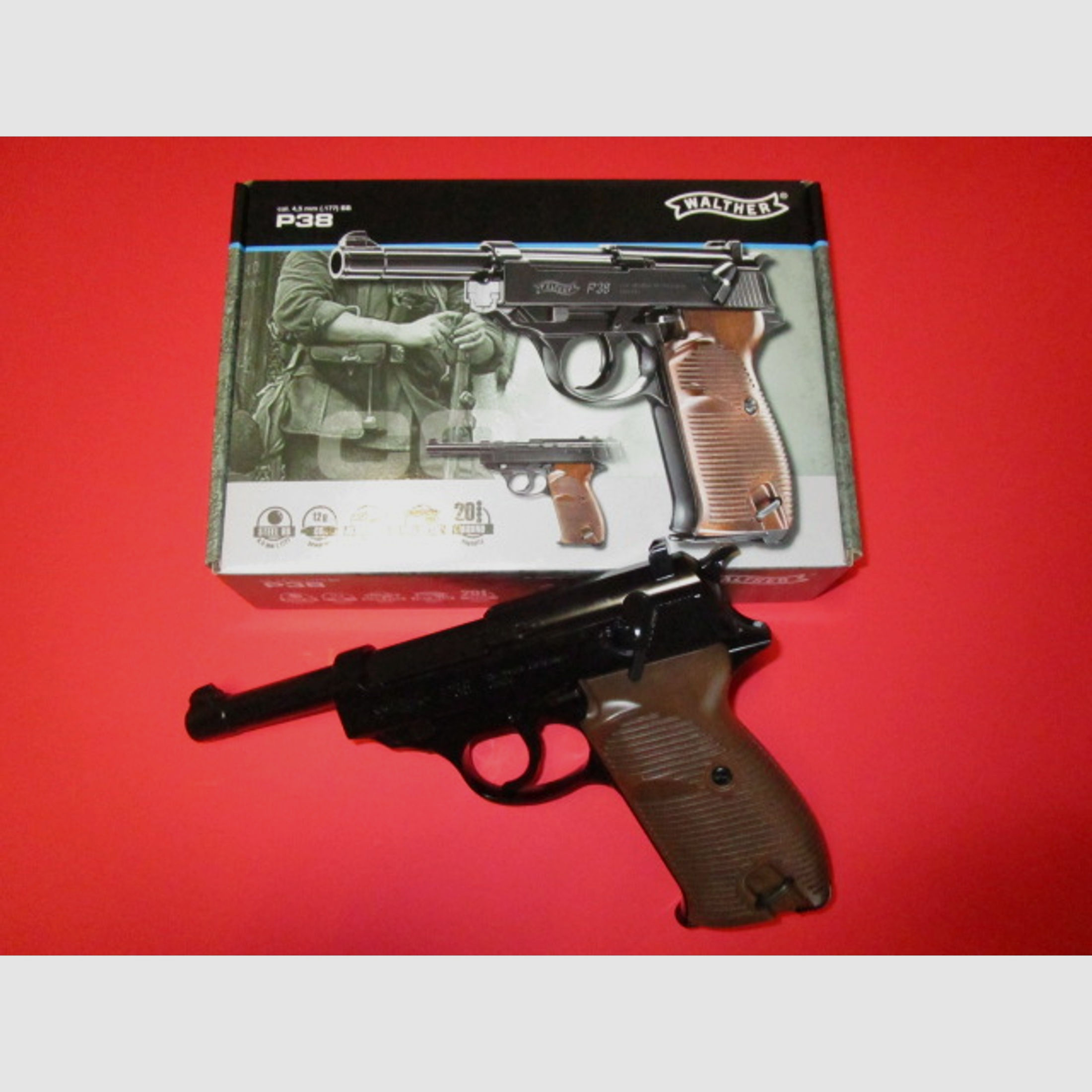 Walther P 38 Co2 Pistole 4,5mm BB