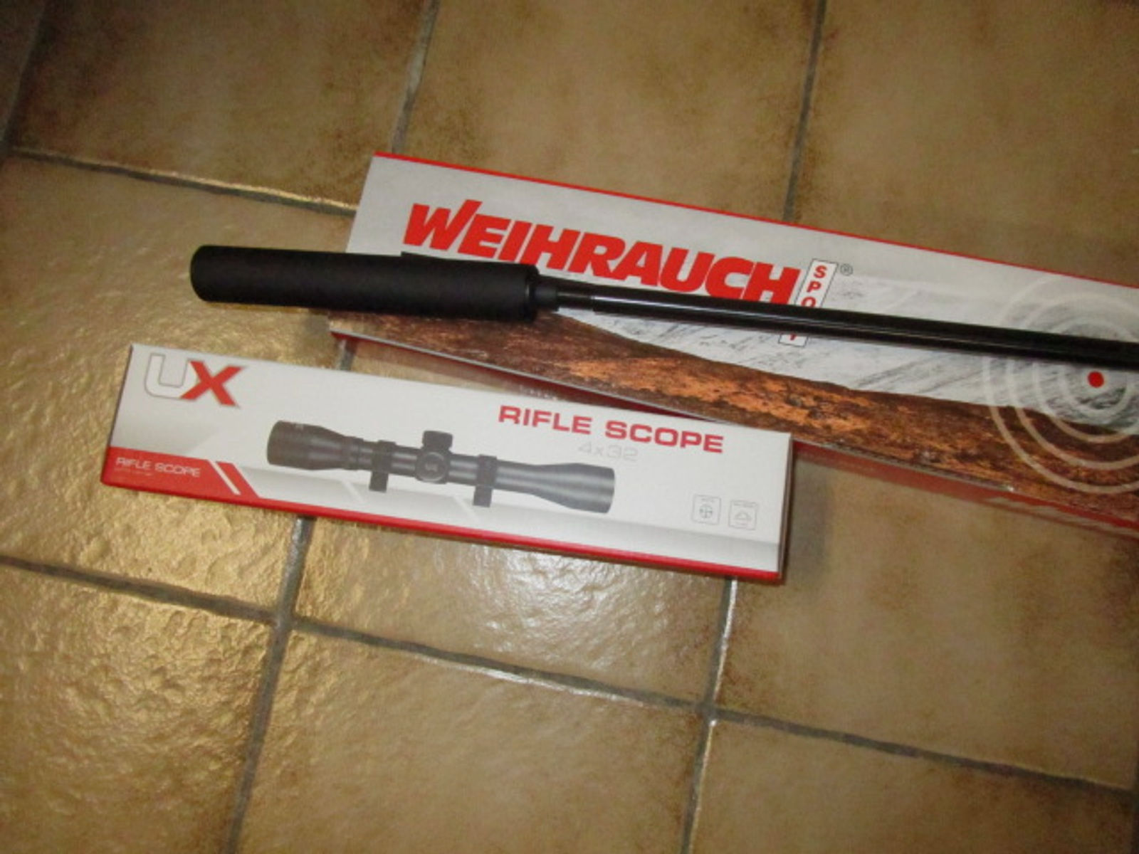 Weihrauch HW 35 K, 4.5mm Diabolo mit Schalldämpfer und ZF 4x32