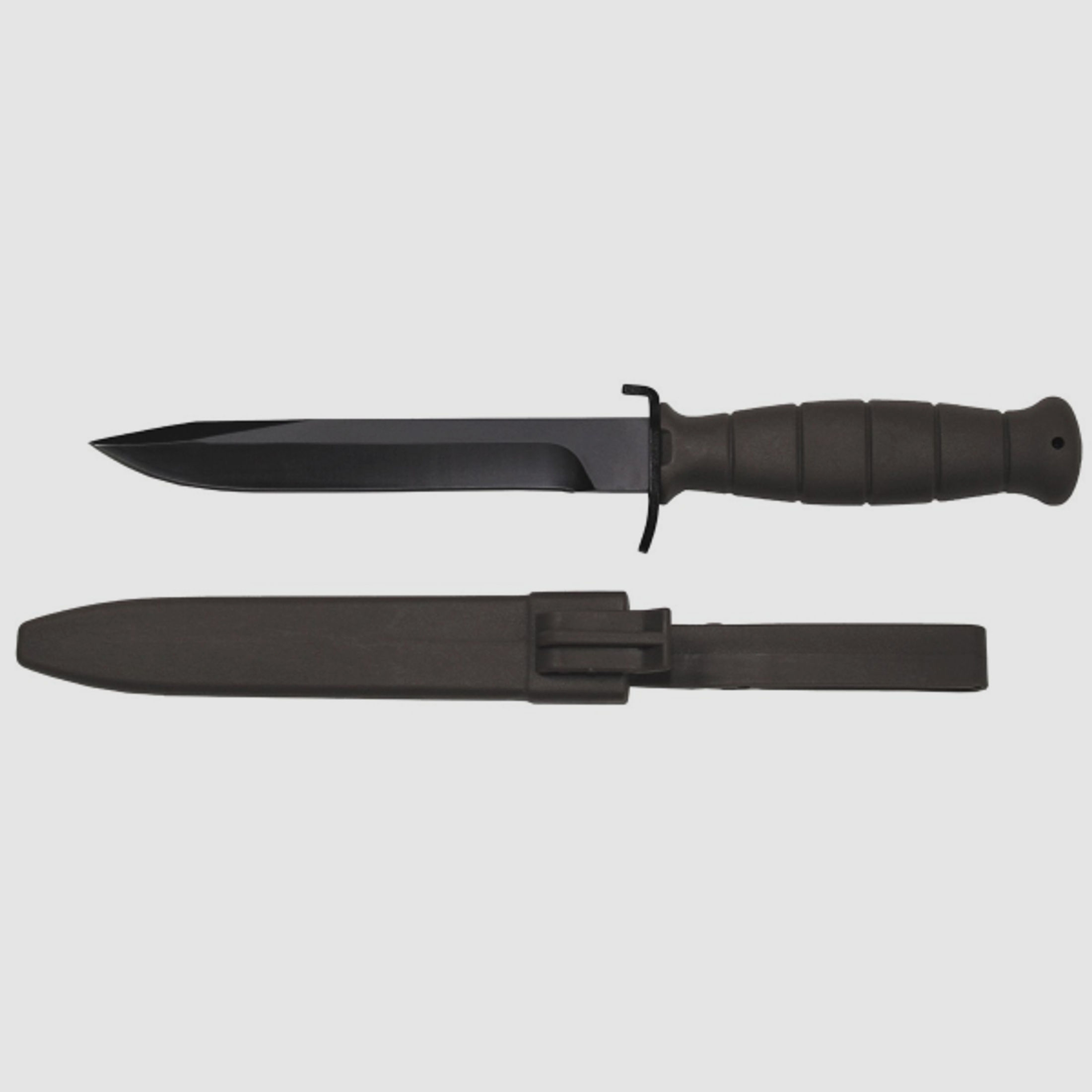 ÖBH Kampfmesser / Feldmesser 16,5/29cm - Glock - Nachbau - Schwarz / Oliv mit Kunststoff - Scheide