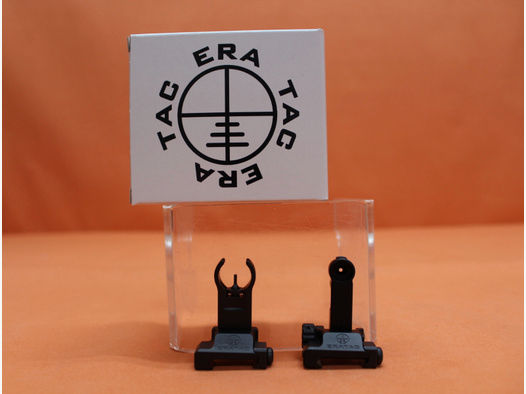 Era-Tac Notvisierung (T0540-2355) HK-Style 1,35mm Korn, Alu schwarz f. Picatinnyprofil, m. Klappkorn