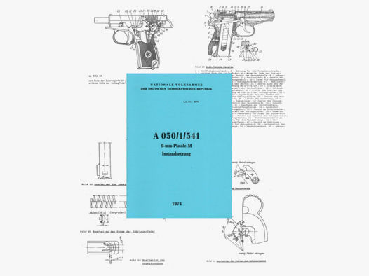 Nachdruck DDR NVA Dienstvorschrift Instandsetzung Pistole Makarow