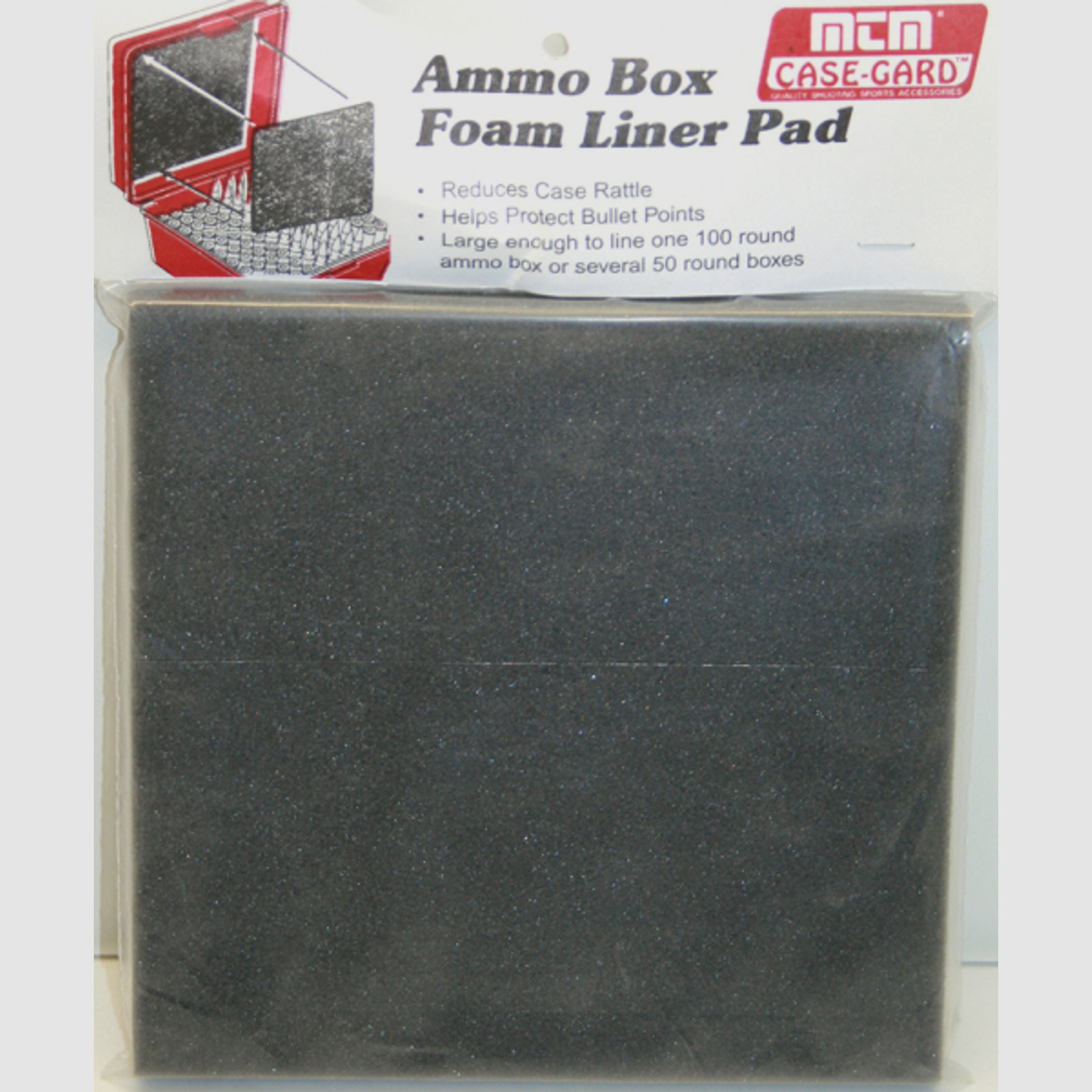 MTM FOAM LINER FOR AMMO BOXES #FL-1-42 Protect | Schaumstoffeinlage für Patronenboxen 18x18x1,5cm