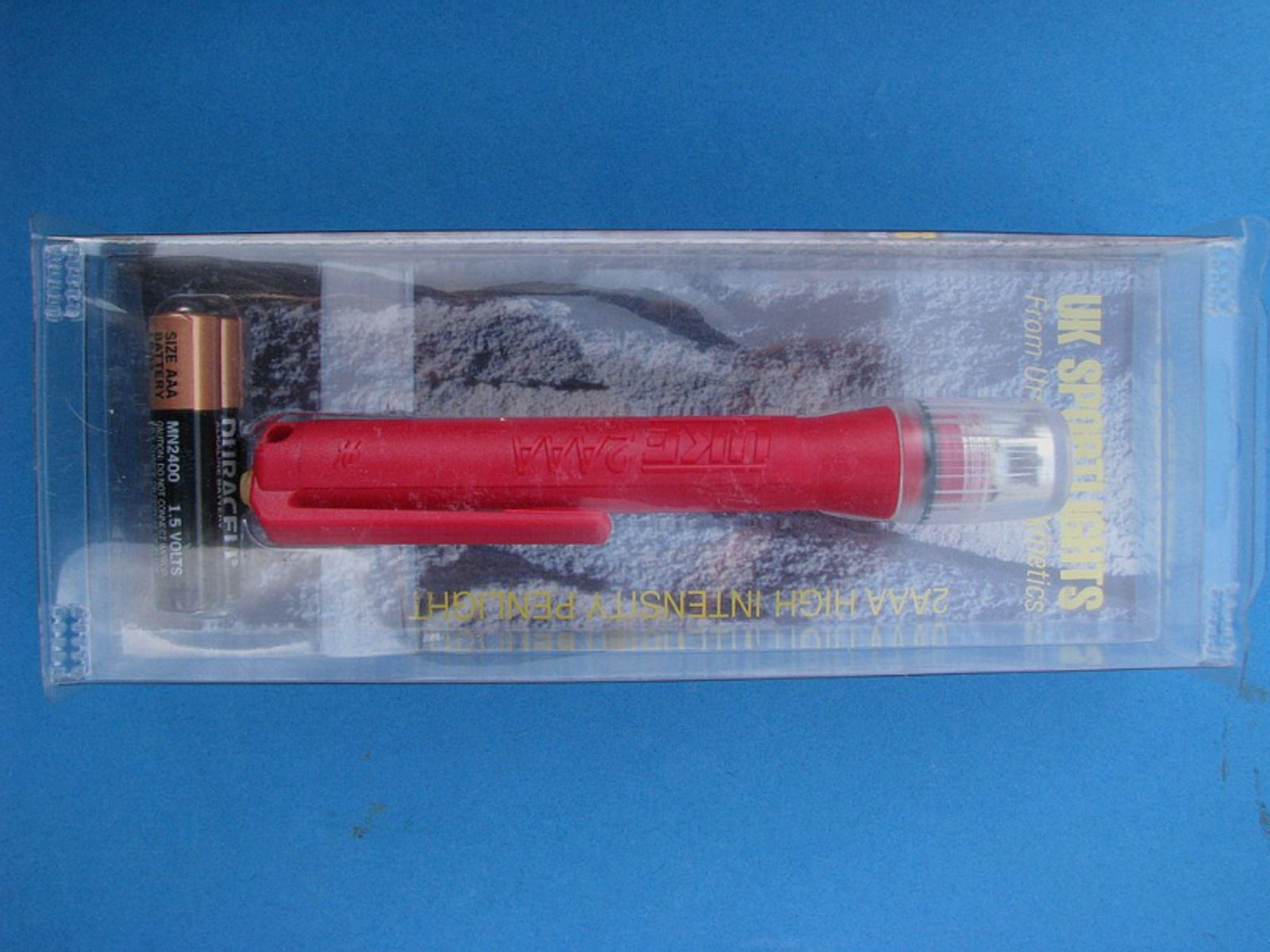 Lampe UK 2AAA Pen Light (Xenon) in rot (wasserdicht)
