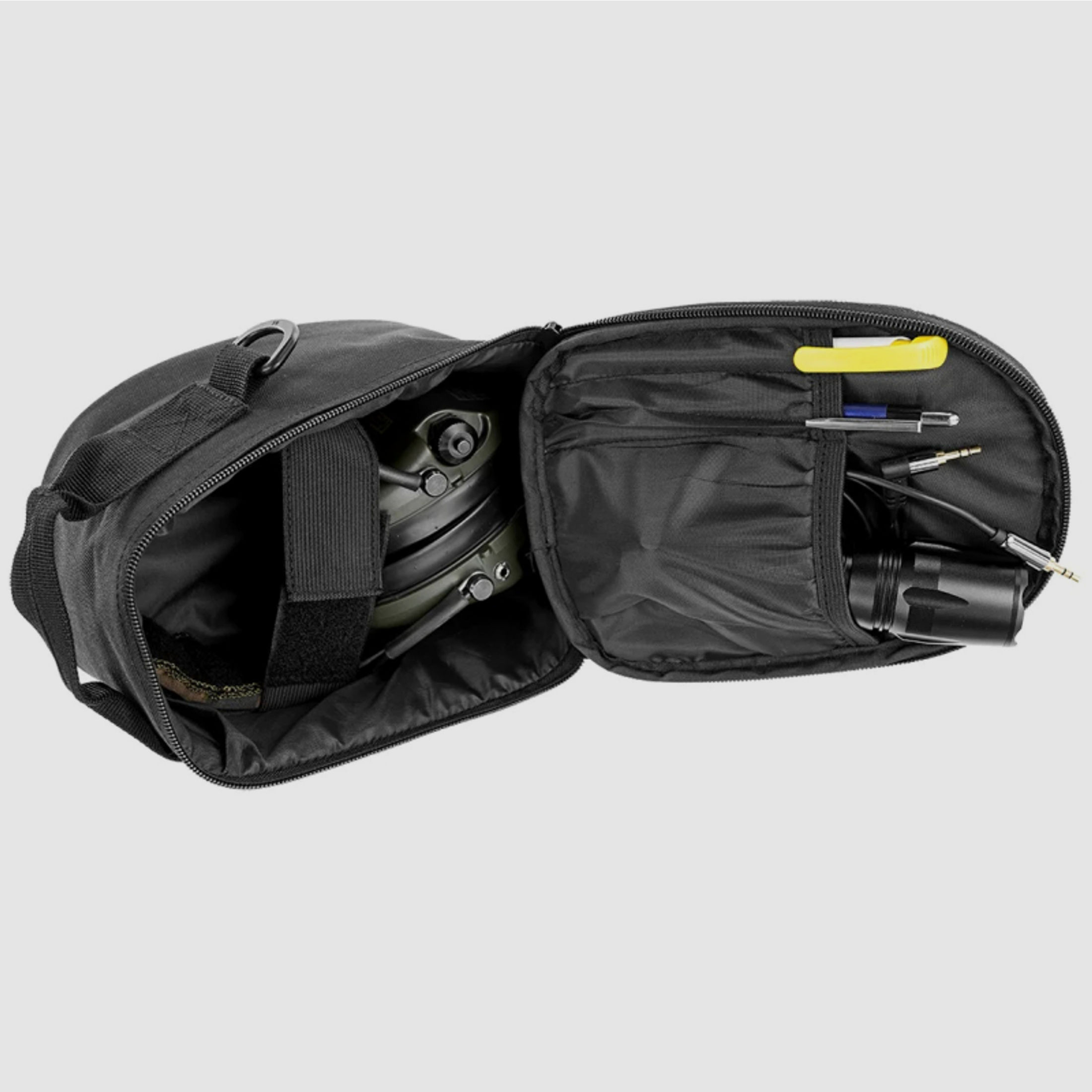 Militär Fernglas Tasche für 8x30 Ferngläser, Fernglas oder Gehörschutz, schwarz, tactical bag