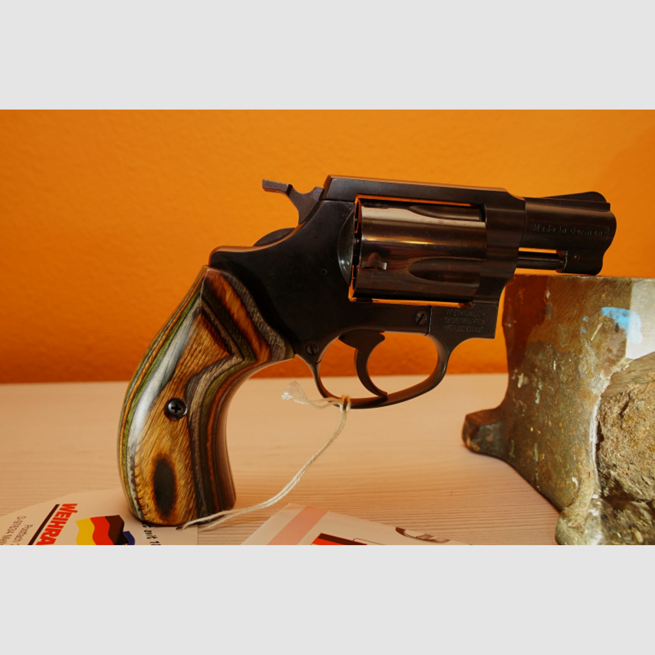 Weihrauch Revolver HW37, SSW R-Knall Gas Neu unbenutzt OVP Schichtholzgriff