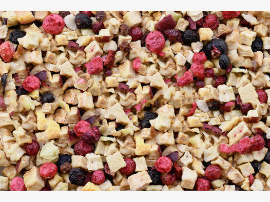 1 x 125g LUNDERLAND Früchtemix für BARF Fleischfütterung | Trockenfrüchte: Apfel Sanddorn Beeren ...