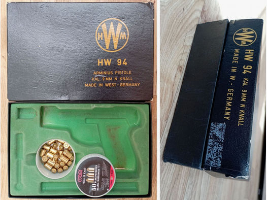 Original Schachtel + Munition für Weihrauch HW 94 PTB-467