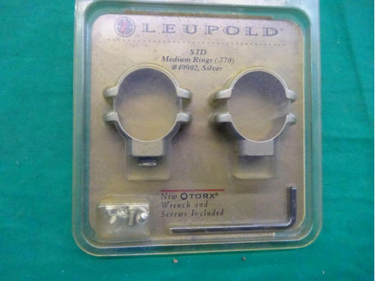 Leupold STD Ringe Medium Rings Silver Fabrikneu! Originalverpackt!