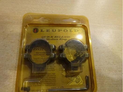 Leupold Quick Release Ringe Medium Rings 30mm Fabrikneu! Originalverpackt!