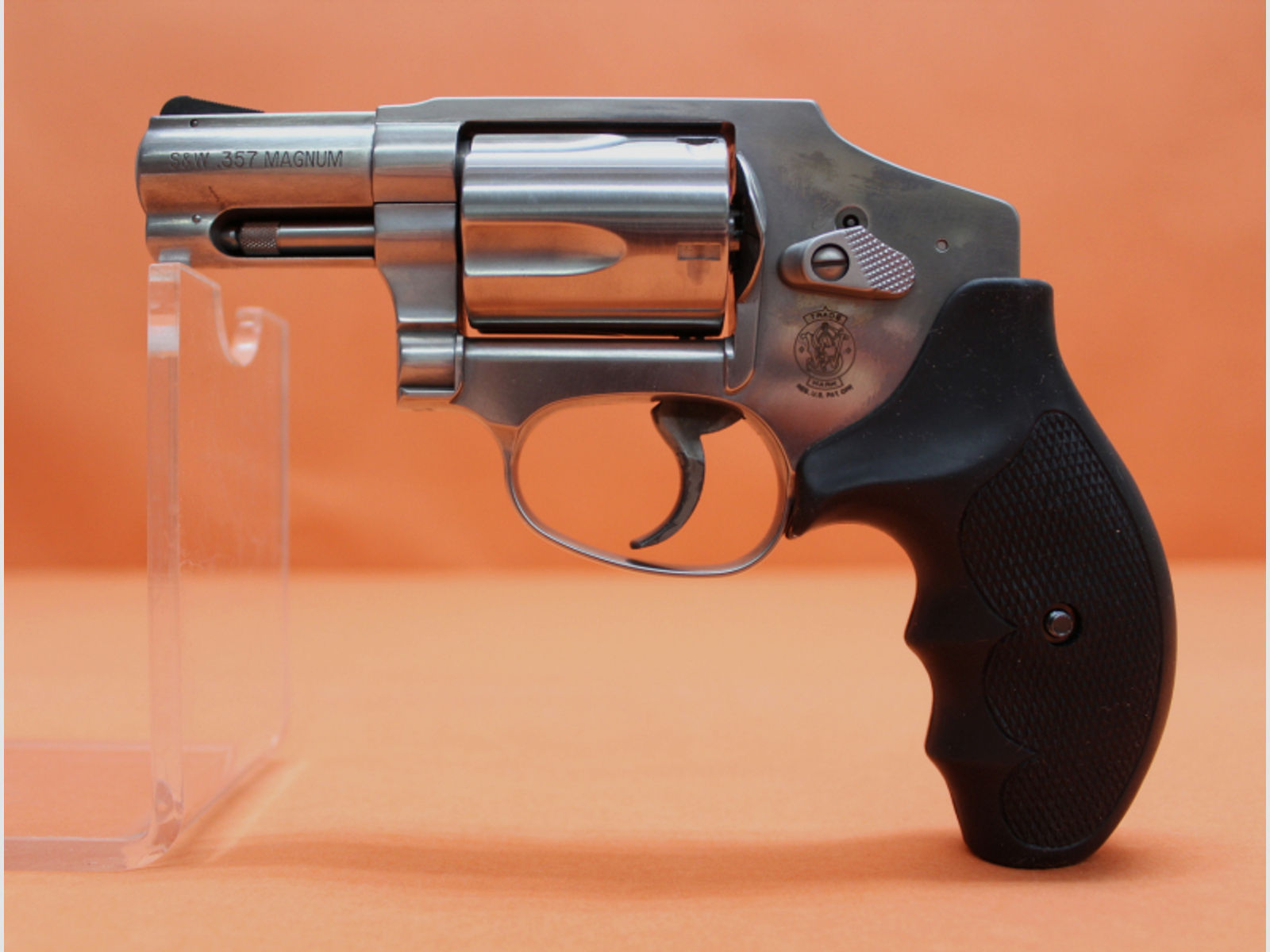 Revolver .357Magnum Smith&Wesson/ S&W640-3 Stainless, 2 1/8" Lauf mit Rampenkorn/ Gummigriff/ DAO