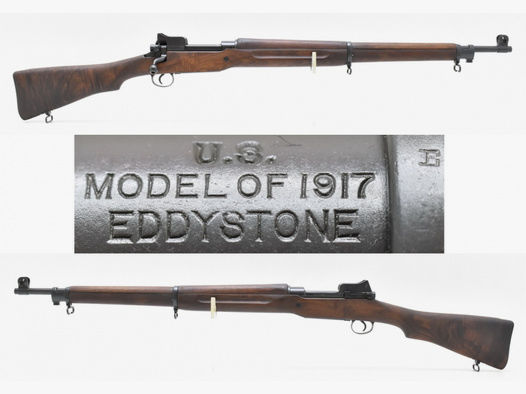 WK I US Militärgewehr " Enfield " P17 / Rifle M1917 aus EDDYSTONE Fertigung im Kal .30-06 Sprf.
