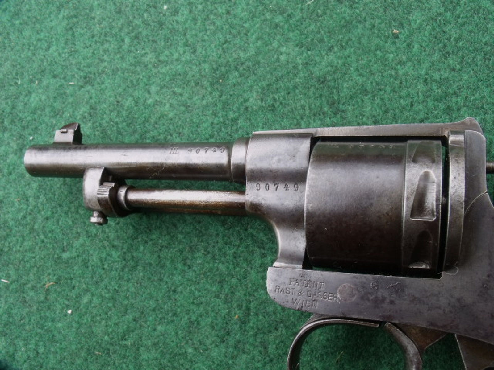 Österreich : Rast und Gasser Revolver M.1898, Indienststellung 1916