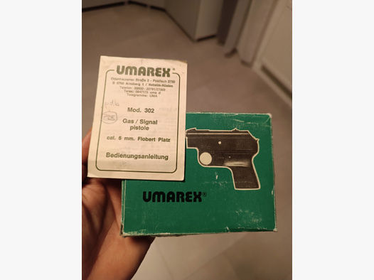 Karton und Anleitung Umarex MOD. 302 6mm Flobert Platz (RG3)