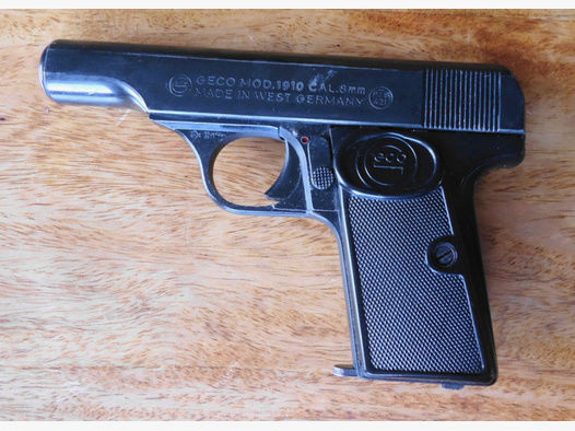 GECO MOD. 1910 , Cal. 8mm, Gas, Schrechschuss Pistole