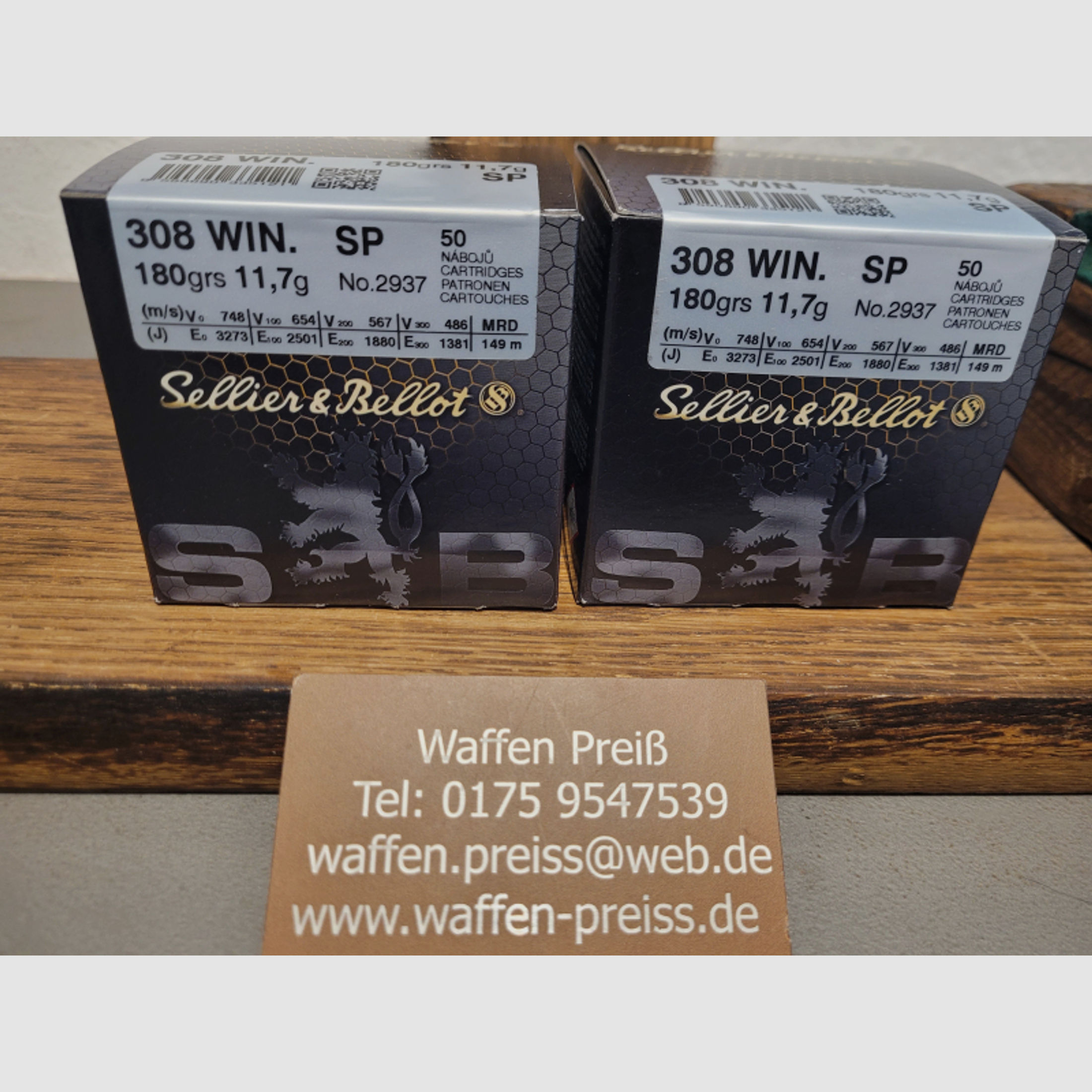 Sellier&Bellot .308 WIN. Winchester SP 100 Schuss Teilmantel