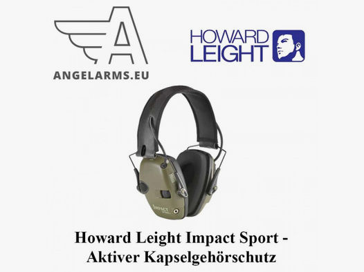 Howard Leight Impact Sport - Aktiver Kapselgehörschutz für Jagd und Schießsport - SNR: 25 dB