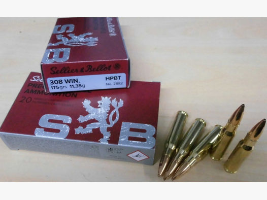 Munition S&B 308win 175gr HPBT Match