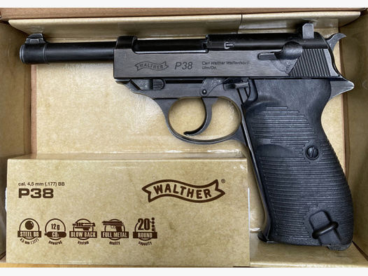 Walther P38 Legendary Co2-Pistole-neuwertig-ungeschossen