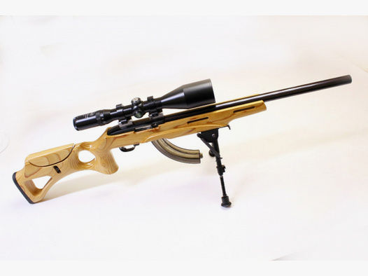 Selbstladebüchse - Ruger Mod. 10/22 Carbine mit ZF 2,5-12x56 + Zweibein & 50 Schuss Magazin | .22lr