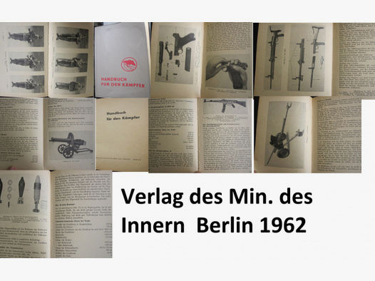Original-Handbuch für den Kämpfer 1962 * Maxim-MG, Stg-44, P08 TT33, K98, 82mm Werfer, 45 mm Pak