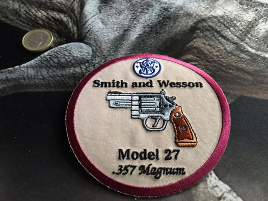 Aufnäher Patch Smith&Wesson, Model 27, .357 Magnum