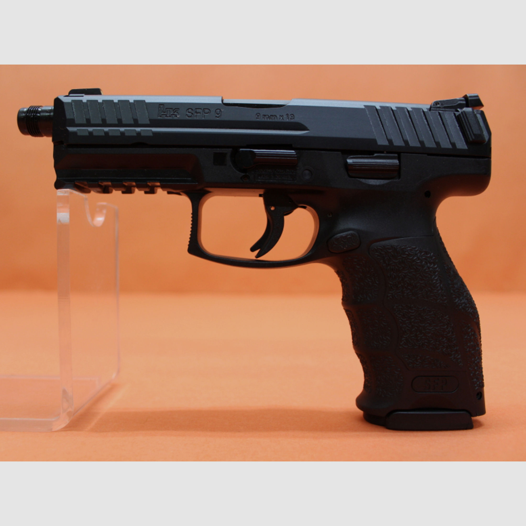 Ha.Pistole 9mmLuger Heckler&Koch/H&K HK SFP9 (SF) SD 120mm Polygonlauf/Gewinde M13,5L/ Push-Button