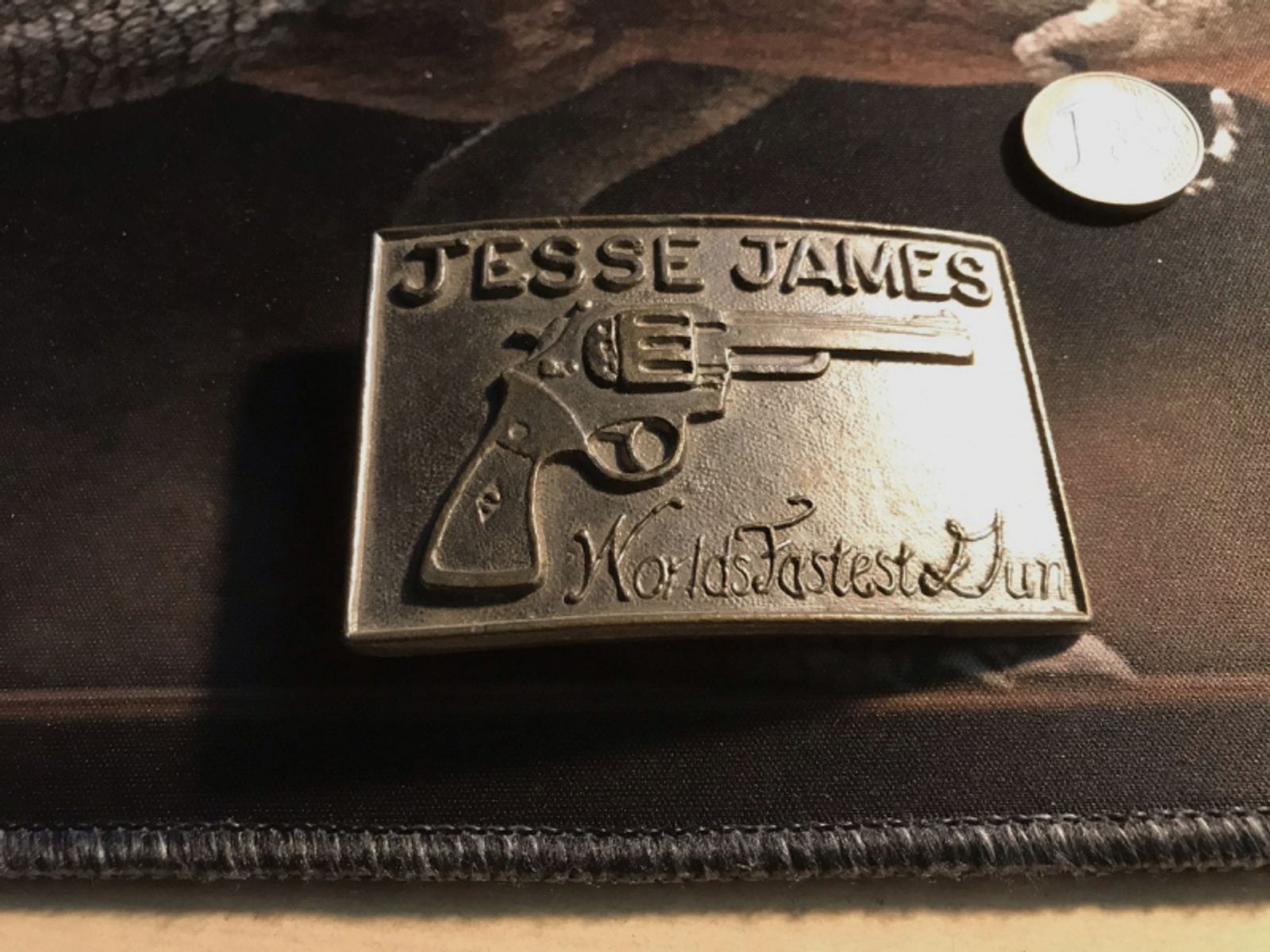 USA Gürtelschnalle , Belt Buckle, Jesse James, Worlds Fastest Gun