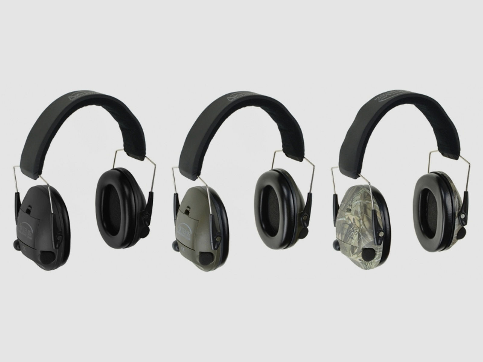elektronischer Gehörschutz Artemis Mod. T1000 *schwarz / olive / camo* -NEU- earmuff