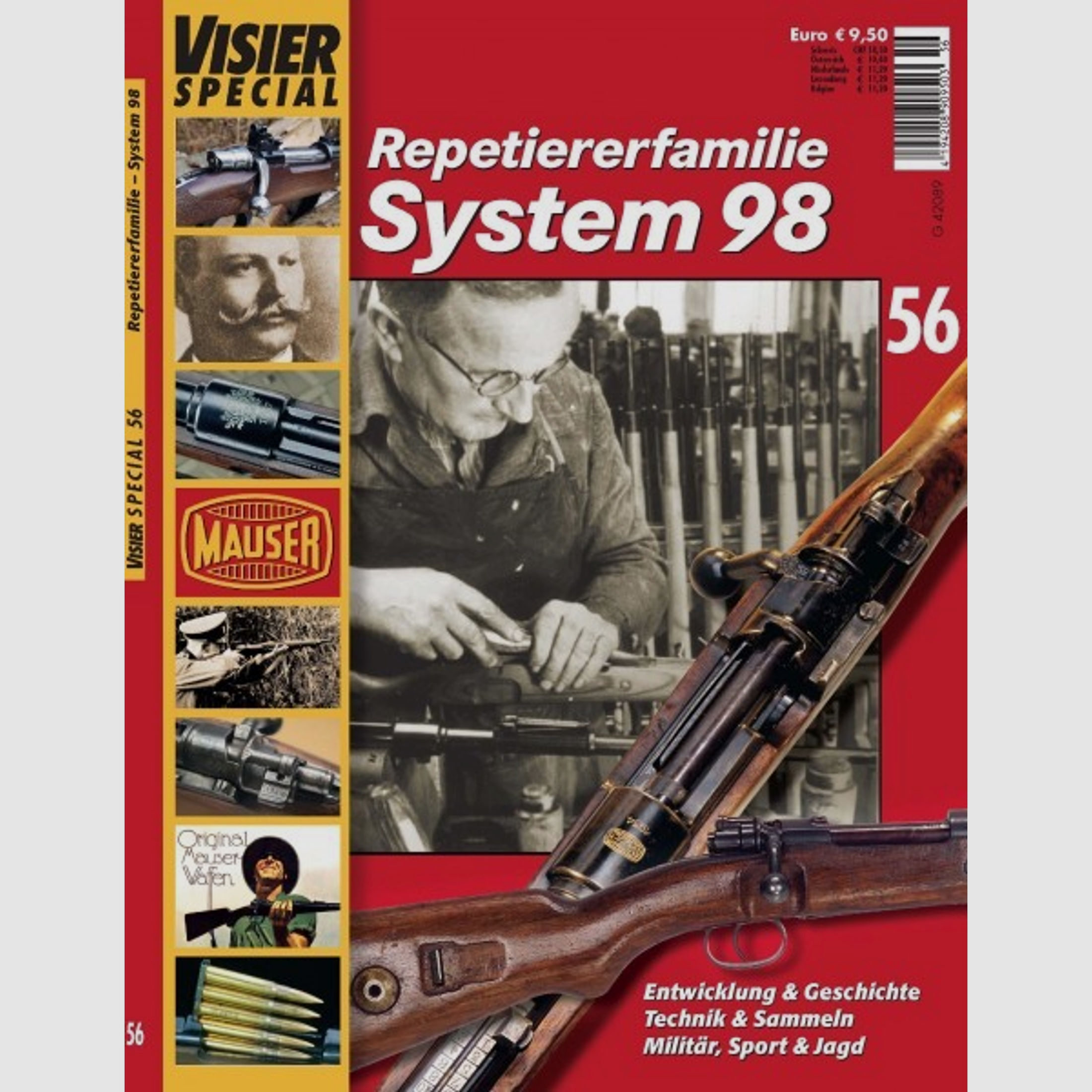 Mauser K 98k, Visier Special Heft 56,DAS ultimative 98er Fachheft: Auf 115 S. NUR Karabiner System98