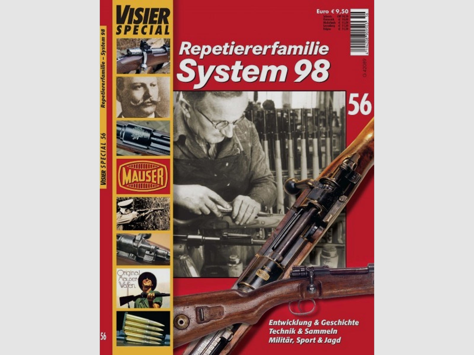Mauser K 98k, Visier Special Heft 56,DAS ultimative 98er Fachheft: Auf 115 S. NUR Karabiner System98