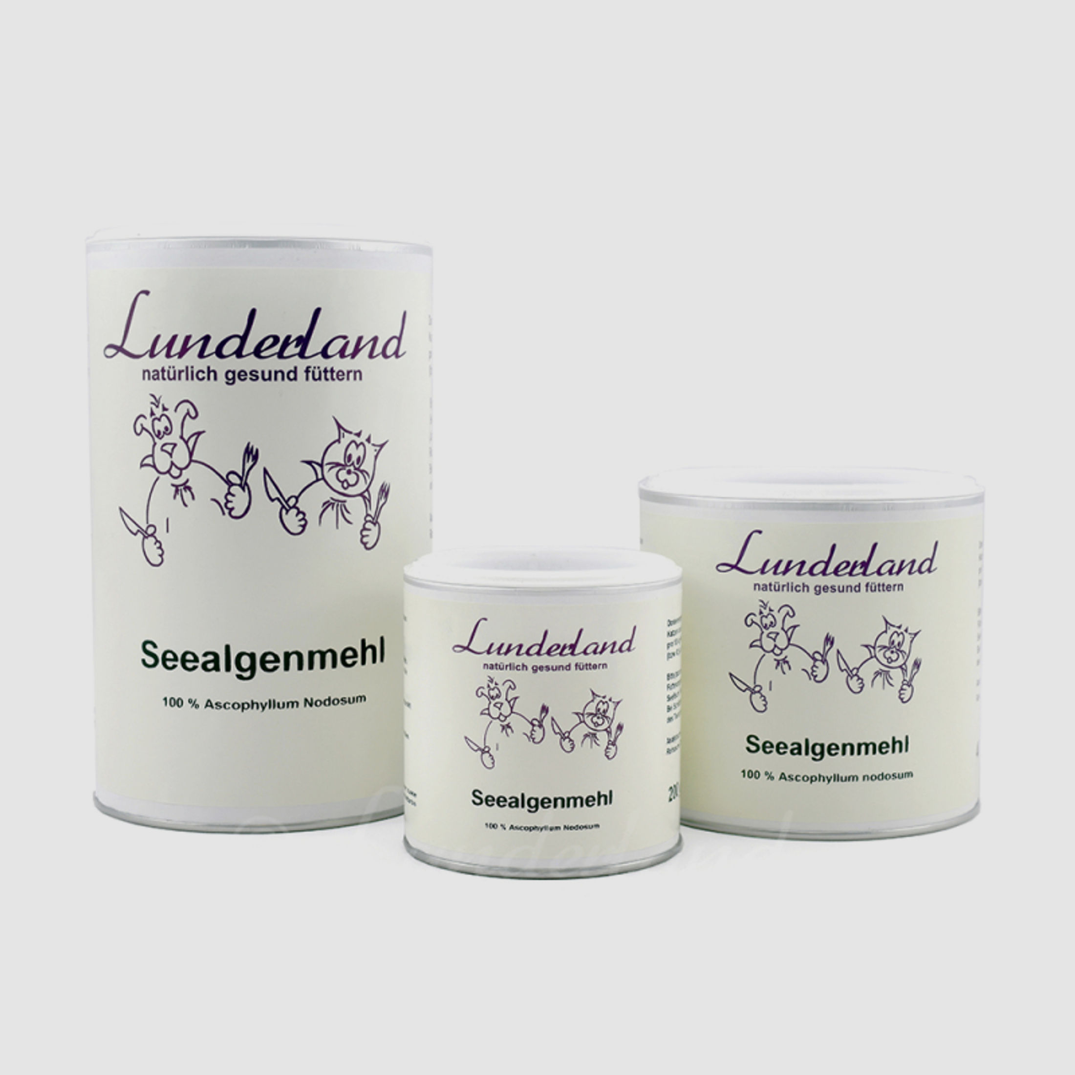 1 x 400g Lunderland Seealgenmehl | aus frischen Algen 100 % Ascophyllum nodosum > Fell, Verdauung