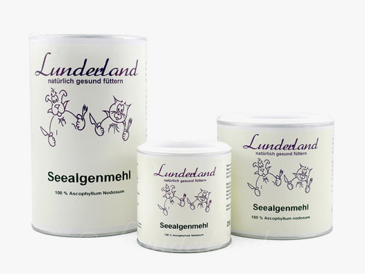 1 x 400g Lunderland Seealgenmehl | aus frischen Algen 100 % Ascophyllum nodosum > Fell, Verdauung