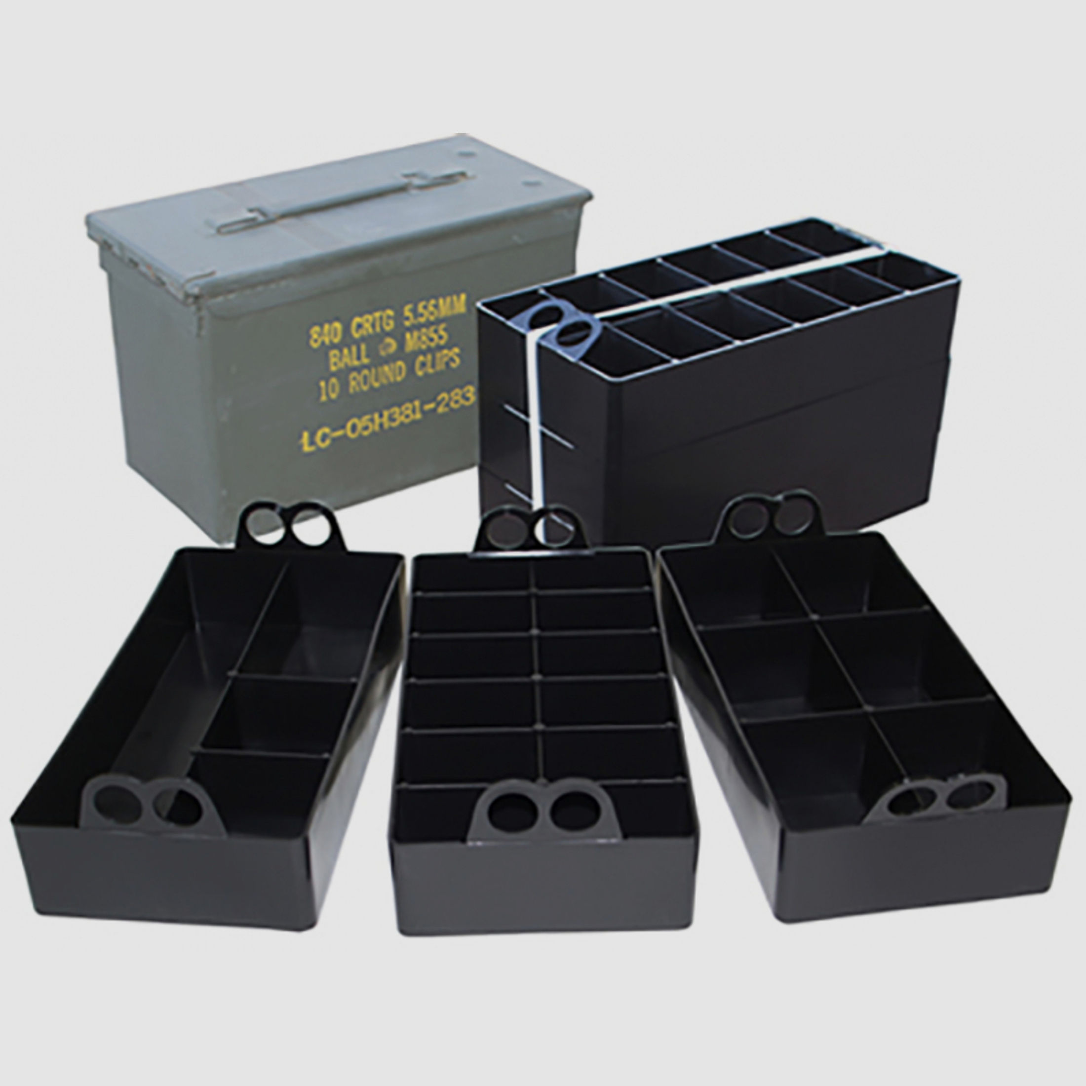 MTM ACO - Ammo Can Organizer 3er Pack > Einsätze für Kleinteile mit 22 Fächern! passen für Cal50 Box