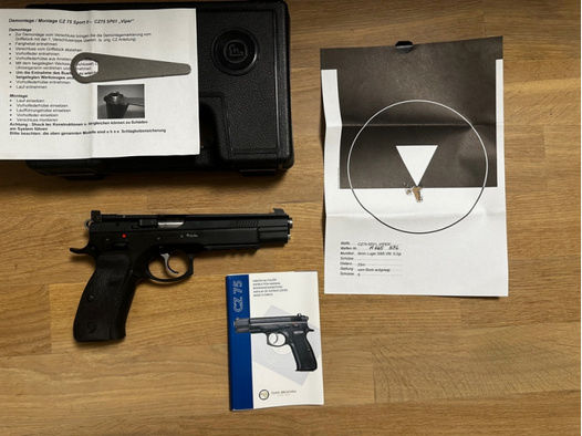 Premium Pistole CZ Shadow Viper Brünner 9mm 6 Zoll Lauf - extrem präzise Kurzwaffe!