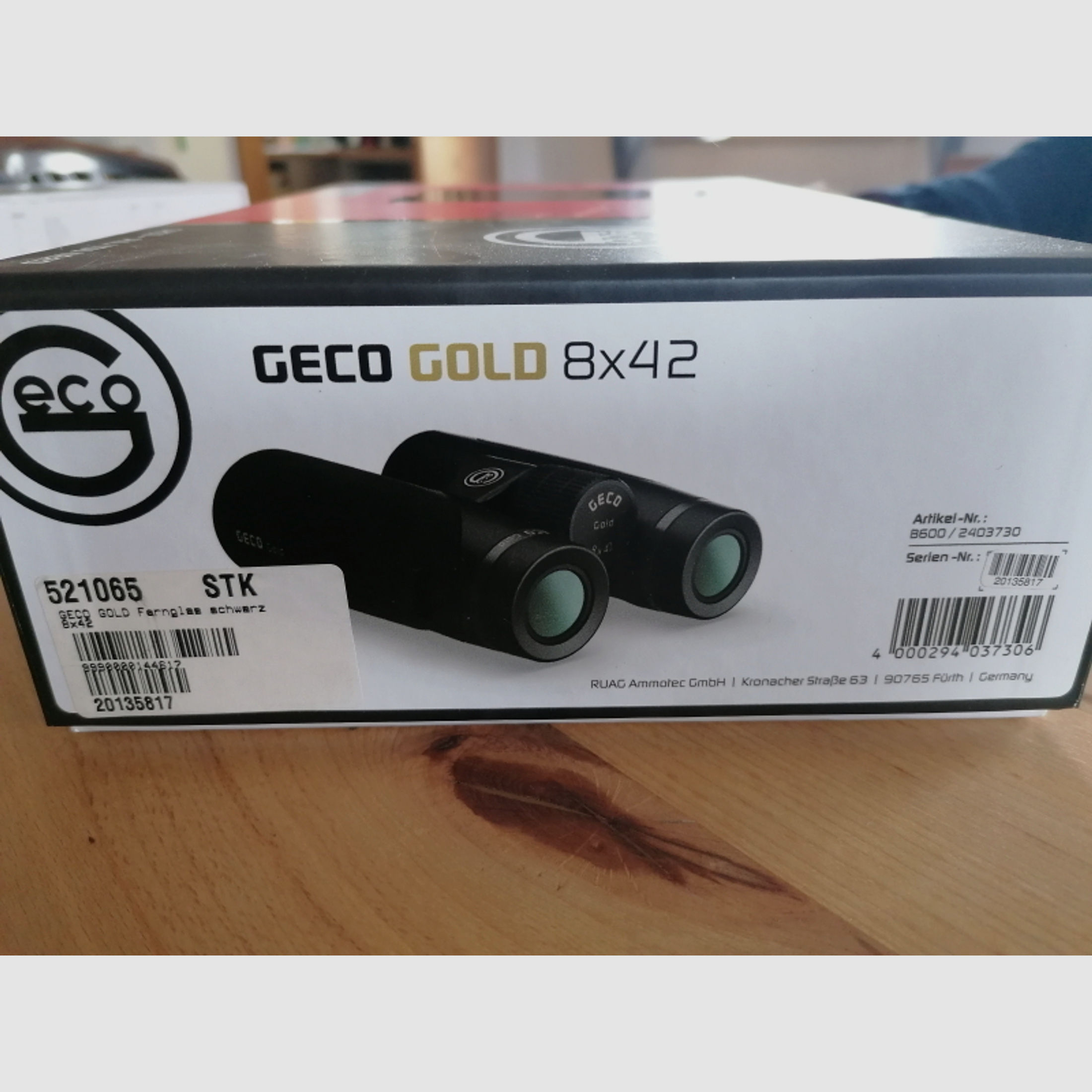 Geco 8x42 Gold Fernglas