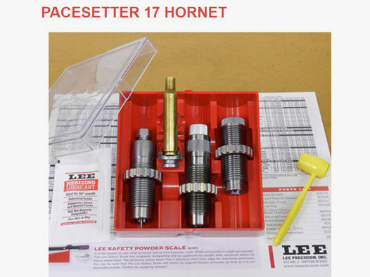 LEE 3-Die-Pacesetter Langwaffen Matrizensatz-SET Full-Length | .17 Hornet - 17 HORNET | #90096 NEU