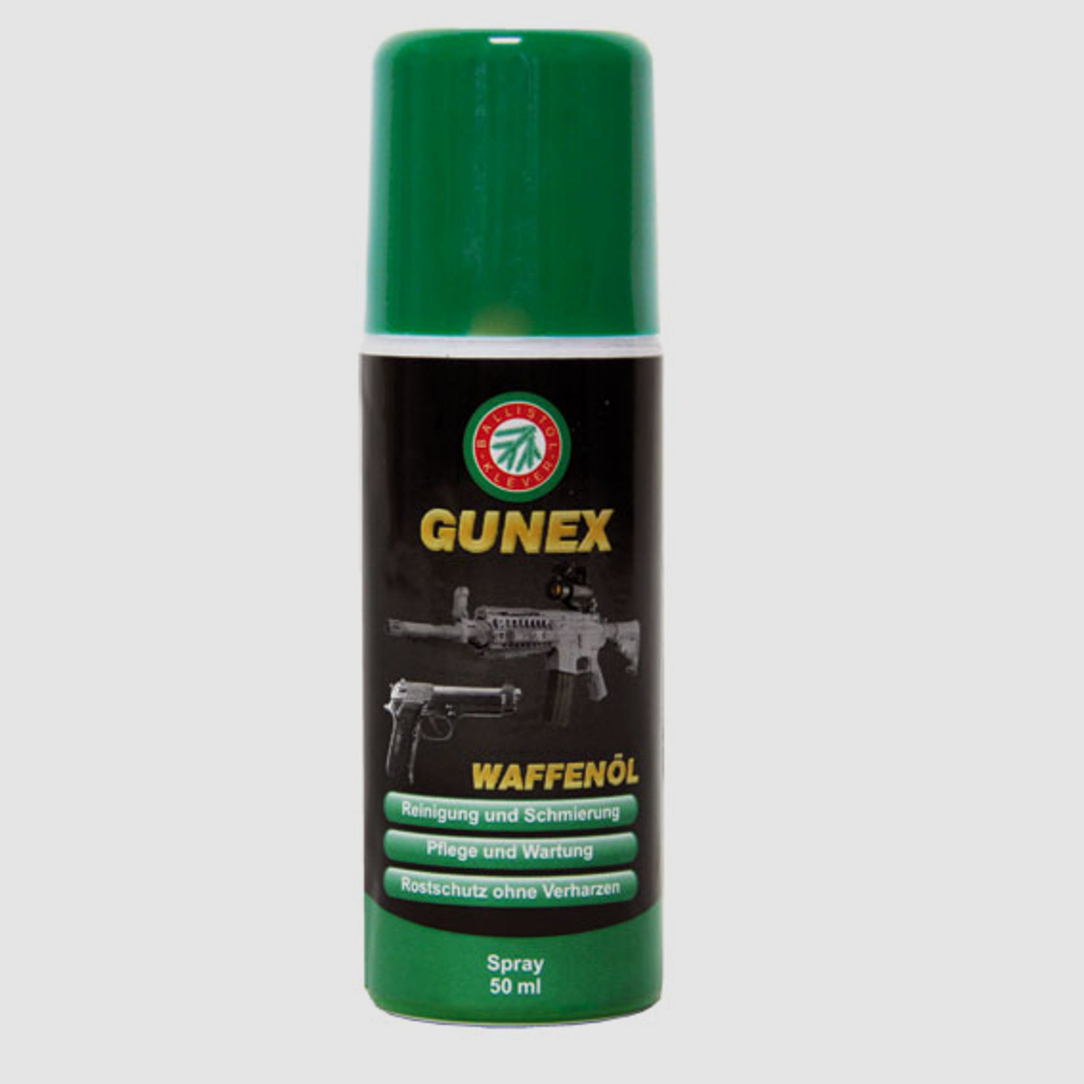 Ballistol GUNEX Waffenöl Spray 50ml #22150 | Waffentuning/pflege von 50 bis 100°C. Silikonfrei
