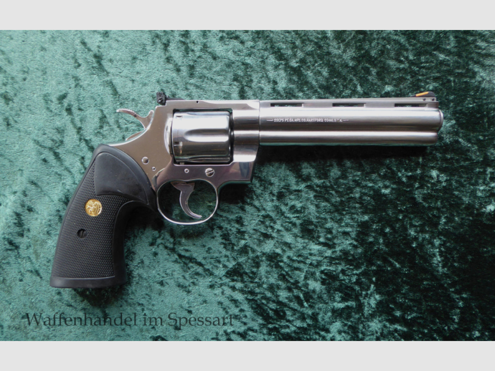Revolver Colt Python, Edelstahl poliert!