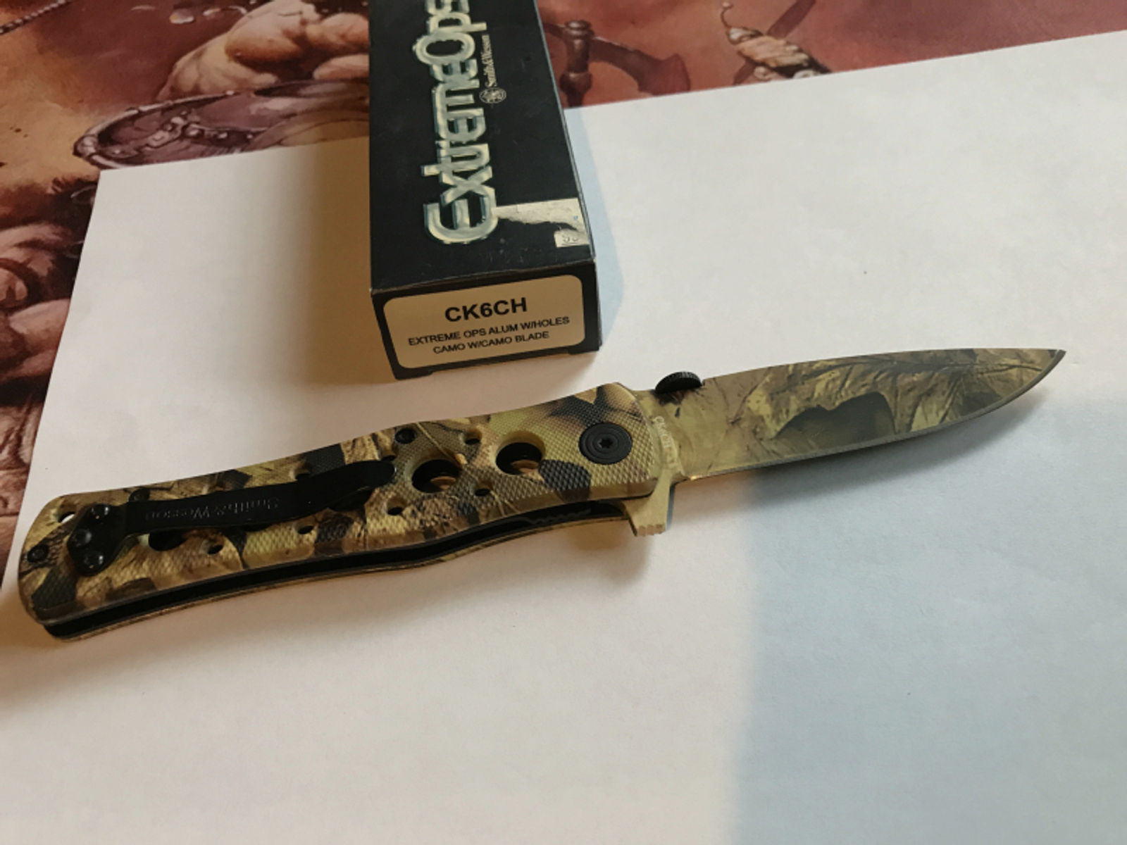 Smith&Wesson, ExtremeOps, Einhandfolder, Real Tree Camouflage Optik