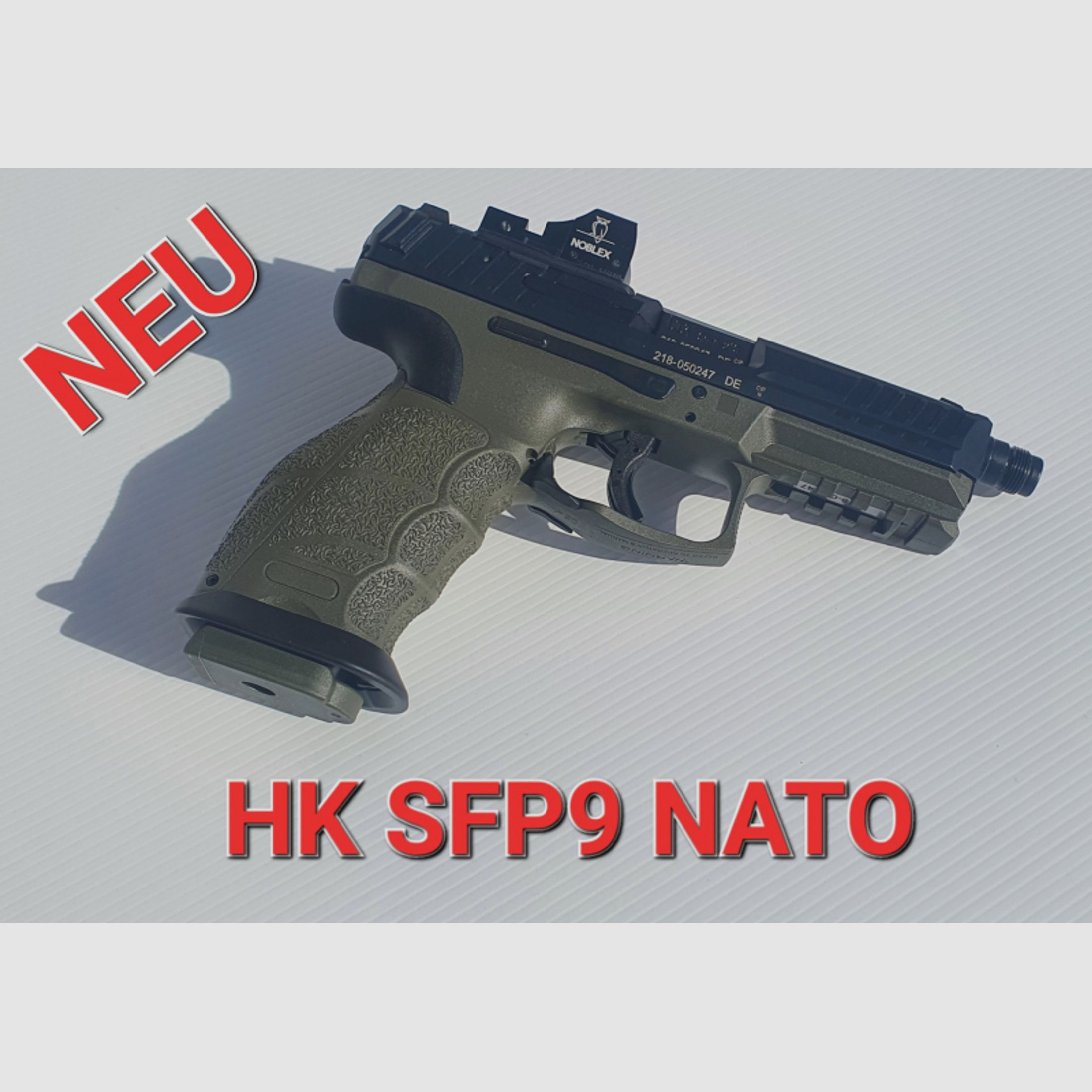 HK SFP9 NATO - HALBAUTOMATISCHE PISTOLE - OPTICAL READY - TACTICAL - 9 MM LUGER -