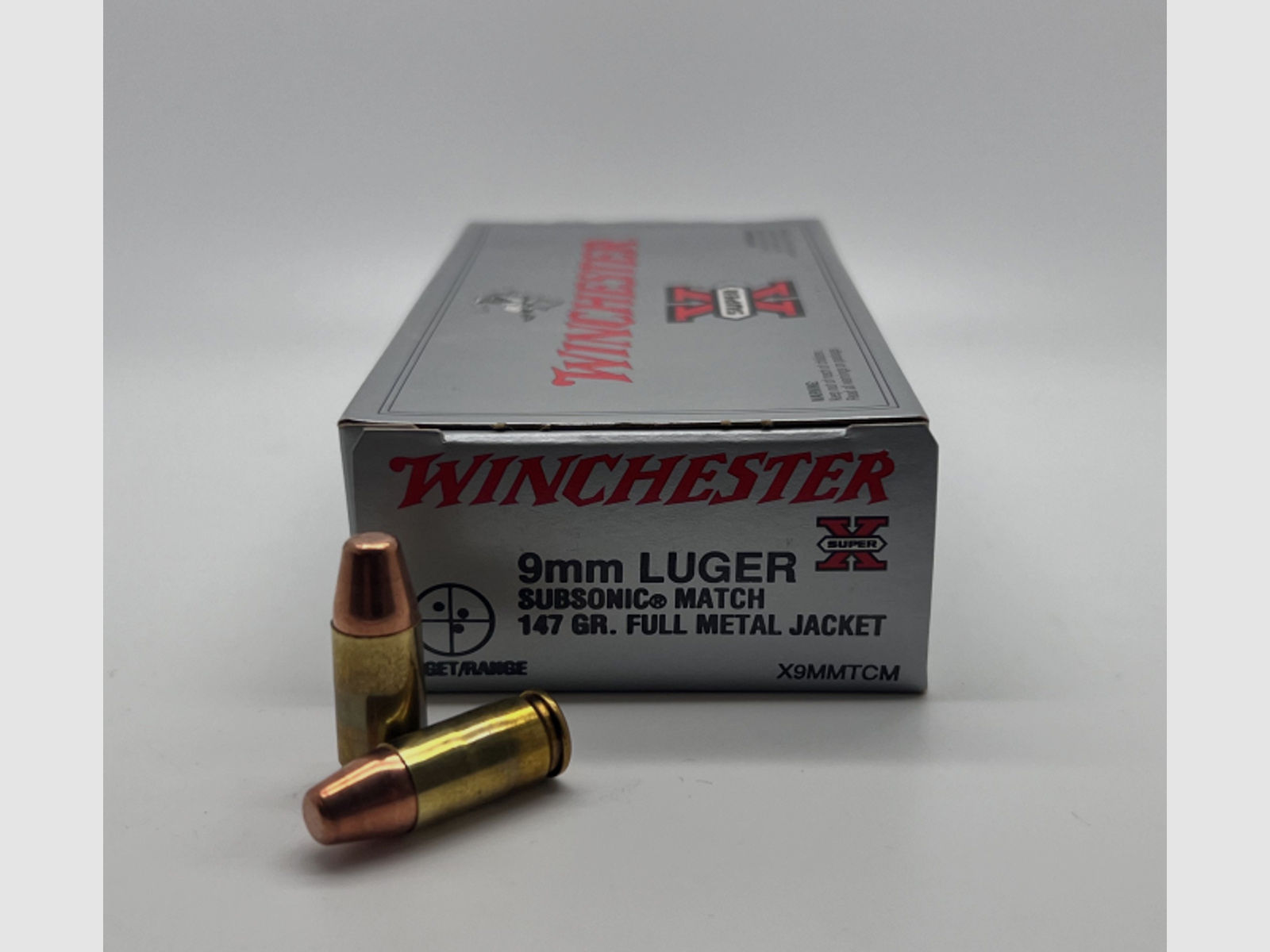 9mm Luger Winchester subsonic match VM full metal jacket 147gr - 500 Schuss