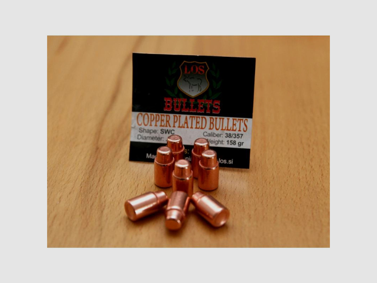 100 LOS Geschosse Bullets .38 / .357 (Dia: .358) 158gr Semi Wadcutter (100 Stk.) SWC