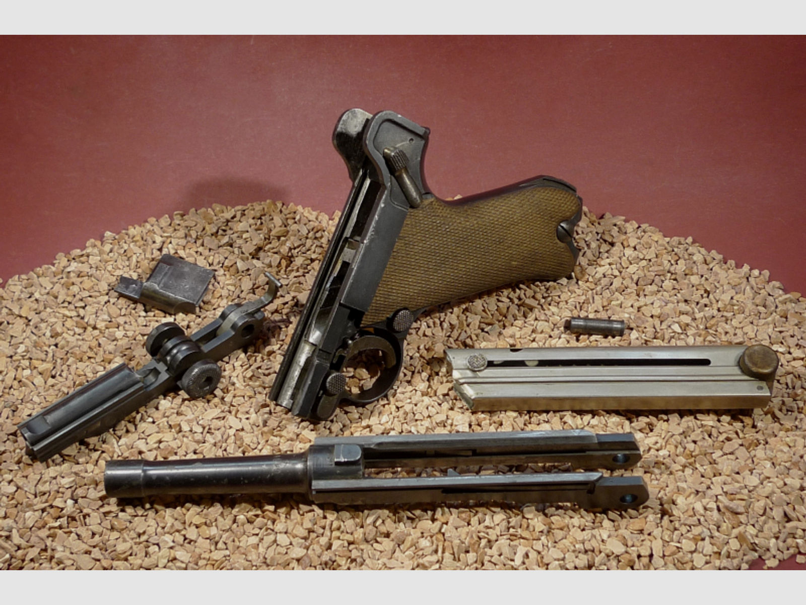 Sammlerwaffe ! Pistole DWM P08, Luger, Pistole 08 von 1918, 9mm Luger, Guter Zustand !