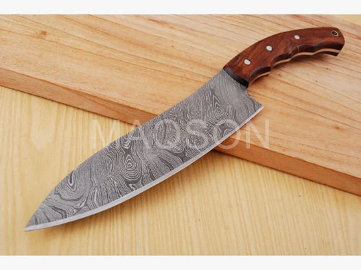 Damast Küchen Messer Custom Damascus Steel Chef Knife Handmade With WOOD #20#2